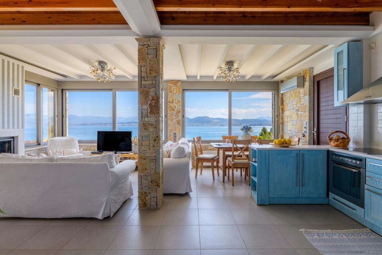 Crystal Beach Villa Chalkís Esterno foto
