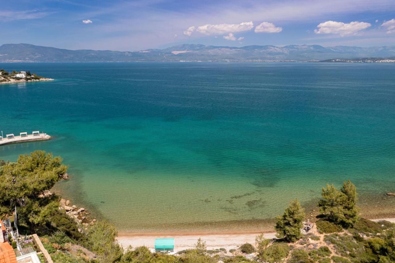 Crystal Beach Villa Chalkís Esterno foto