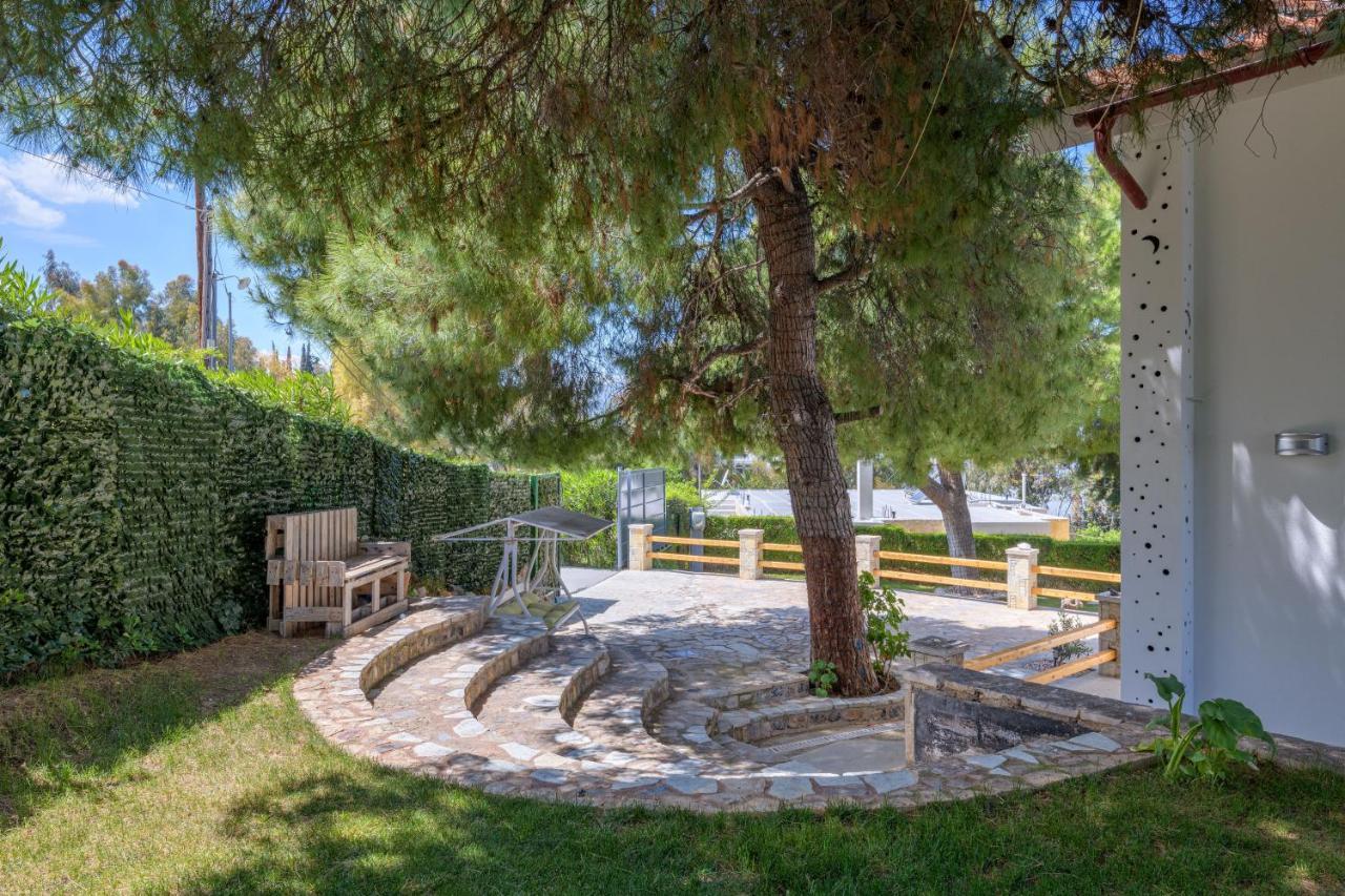 Crystal Beach Villa Chalkís Esterno foto