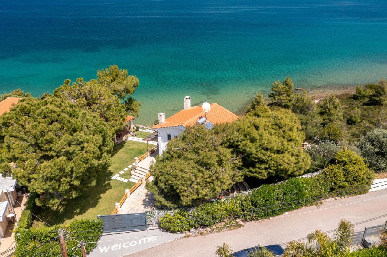 Crystal Beach Villa Chalkís Esterno foto