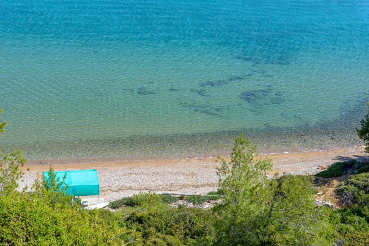 Crystal Beach Villa Chalkís Esterno foto
