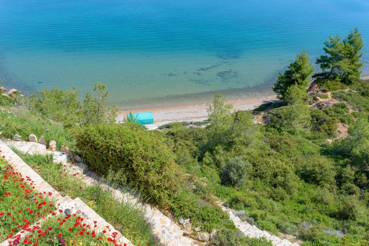 Crystal Beach Villa Chalkís Esterno foto